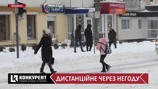 Луцькі школярі підуть на дистанційне, якщо вдарять морози (відео)