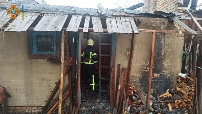 У Луцькому районі горіли дві будівлі (фото, відео)
