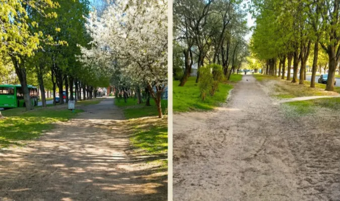 У Луцьку в мікрорайоні ЛПЗ просять відремонтували 100-метрову пішохідну доріжку (фото)