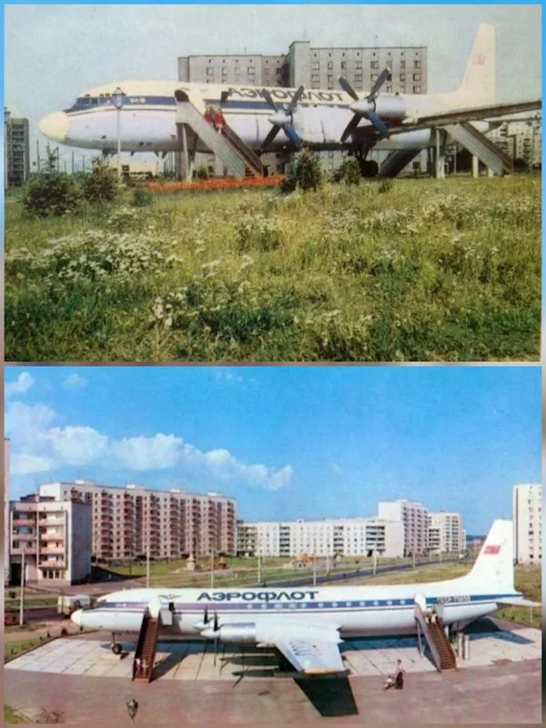 Дитячий кінотеатр у літаку ІЛ-18Б, 1986 рік (1 фото); кін. 1980-х, поч. 1990-х (2 фото)