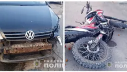 У Луцькому районі 16-річний мотоцикліст протаранив легковик (фото)