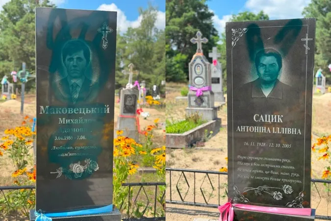 На Волині вандали обписали матюками могили рідних місцевої депутатки