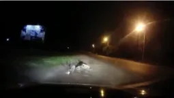 Впав і забрехався: у Нововолинську – погоня за п’яним мотоциклістом (відео)