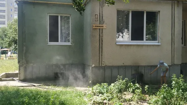 На Конякіна в Луцьку горів підвал будинку (фото)