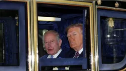 Трамп прибув до Британії на зустріч із королем Чарльзом: у Лондоні протести (фото)