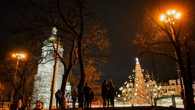 У Києві засвітили головну ялинку країни (фото)
