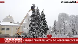 Луцьк готується до Нового року: почали встановлювати та прикрашати ялинки (фото, відео)