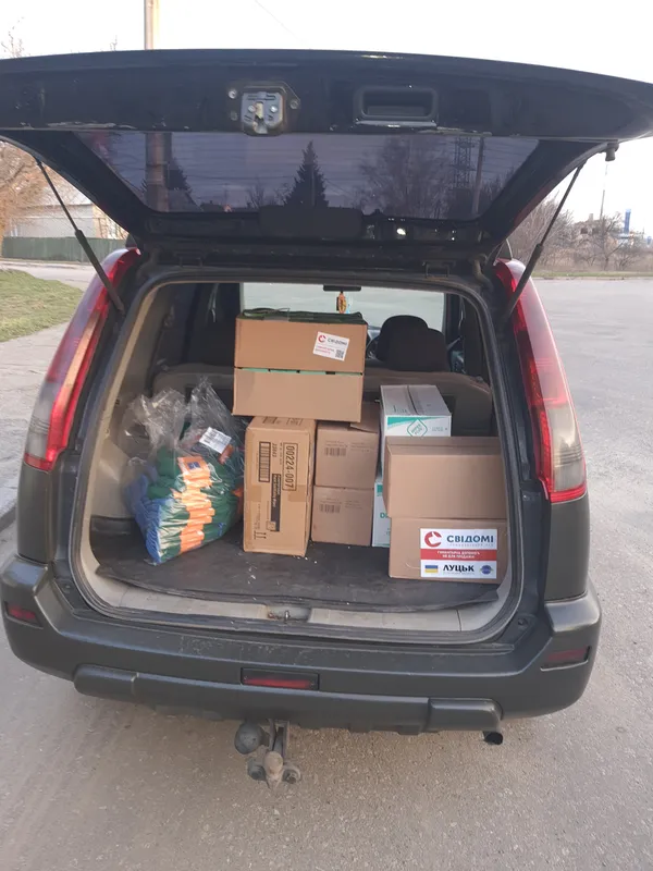 Volunteers delivered aid to one of the hottest spots on the front line