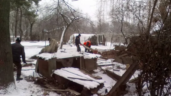 У луцькому парку демонтували... курники (фото)