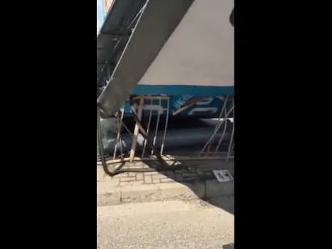 У Луцьку біля Там Таму маршрутка в'їхала в білборд (фото, відео)