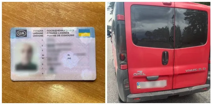 На Волині водій Opel їздив з «лівими» правами (фото)