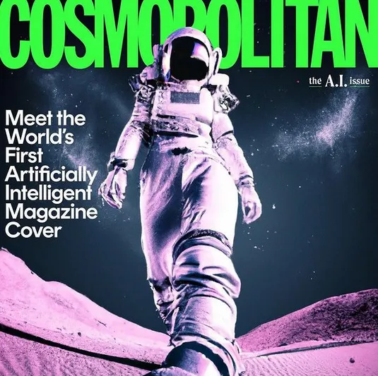 Cosmopolitan представив першу у світі обкладинку, намальовану штучним інтелектом