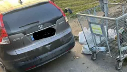У Луцьку штрафували власників авто, залишених біля сміттєвих контейнерів (фото)