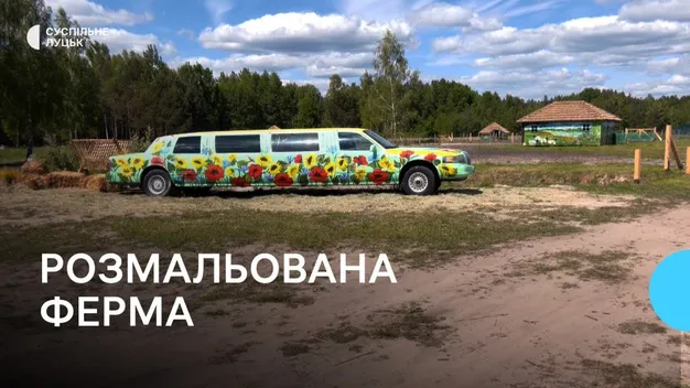 Розмальована ферма: в господарстві на Волині оригінально прикрасили будівлі (відео)