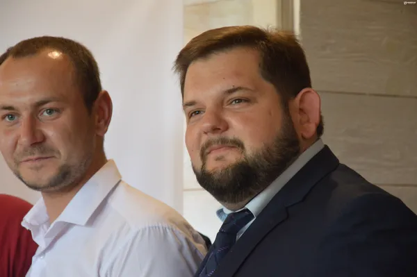 Генеральний директор ТзОВ «БетонБрукСервіс» Сергій Стрихарчук та помічник міського голови Богдан Гончарук 