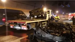 200 000 євро – на попіл: Lamborghini спалахнув під час руху (фото)
