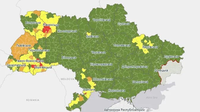 МОЗ оновило зони карантину