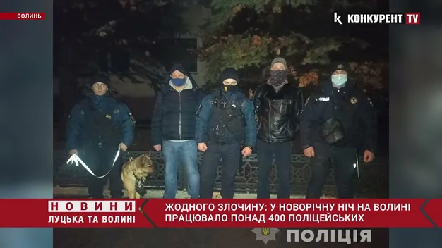 Чергували понад 400 поліцейських: як на Волині пройшла новорічна ніч (фото, відео)