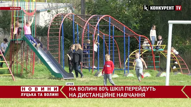 Близько 80% волинських шкіл підуть на дистанційне навчання через карантин (відео)