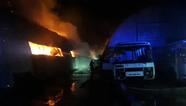 Масштабна пожежа: на Київщині горів меблевий склад (фото)
