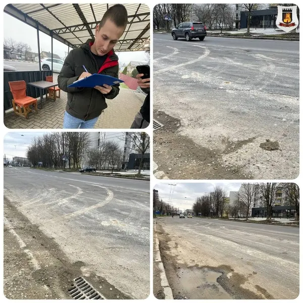 У Луцьку будівельників-нечупар змусили чистити дорогу (фото)
