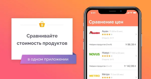 Українці створили додаток для порівняння цін в супермаркетах
