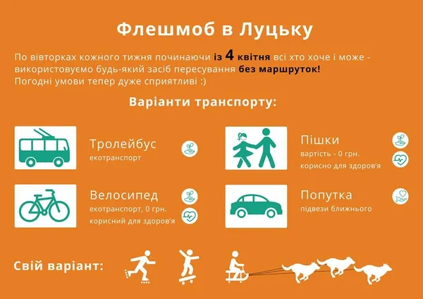 Флешмоб у Луцьку: закликають «ігнорувати» маршрутки