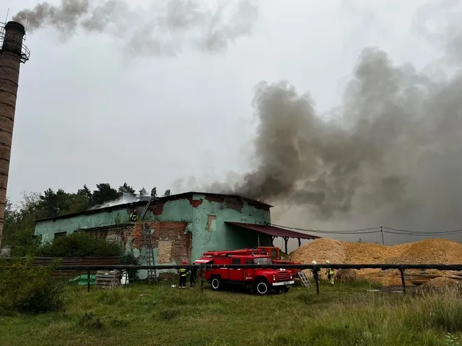У Луцькому районі спалахнула пожежа на виробництві (фото)