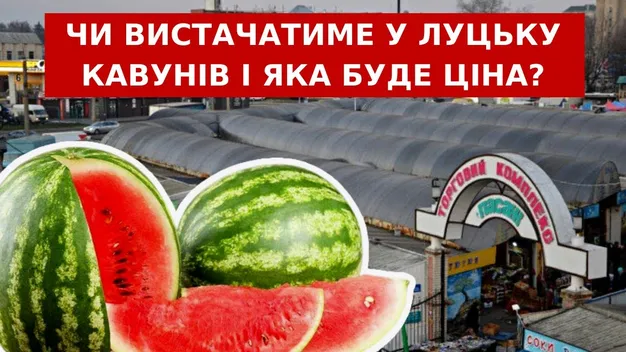 Кавуни в Луцьку: скільки коштує та чи буде дефіцит (відео)