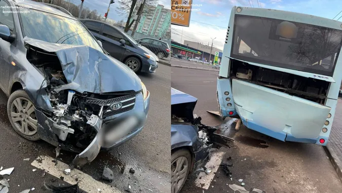 Легковик влетів в автобус: деталі аварії у Луцьку на Соборності