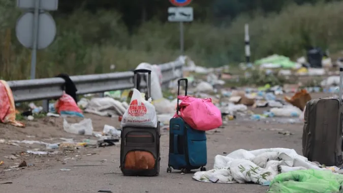 Хасиди покинули кордон України і гори сміття після себе (відео)
