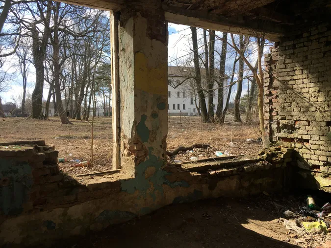 У Голобах панський маєток перетворили на сміттєзвалище із матюками на стінах