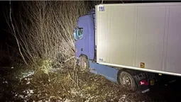 Водій заснув: на Ковельщині вантажівка з’їхала у кювет
