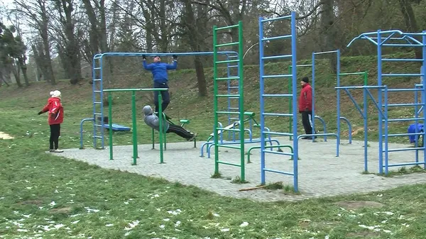 Центральний парк Луцька заполонили «моржі» (фото, відео)