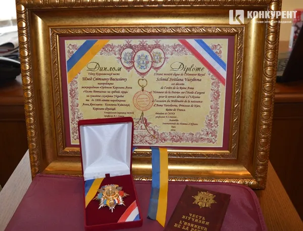 Волинянку відзначили «Орденом Королеви Анни »Честь Вітчизни«» на срібній зірці