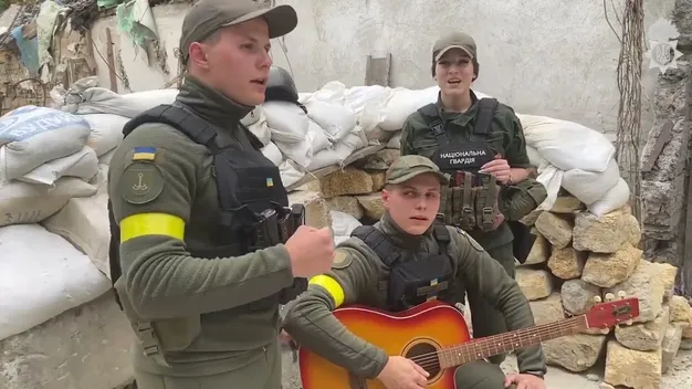 Бійці Нацгвардії привітали Kalush Orchestra виконанням пісні «Стефанія» (відео)