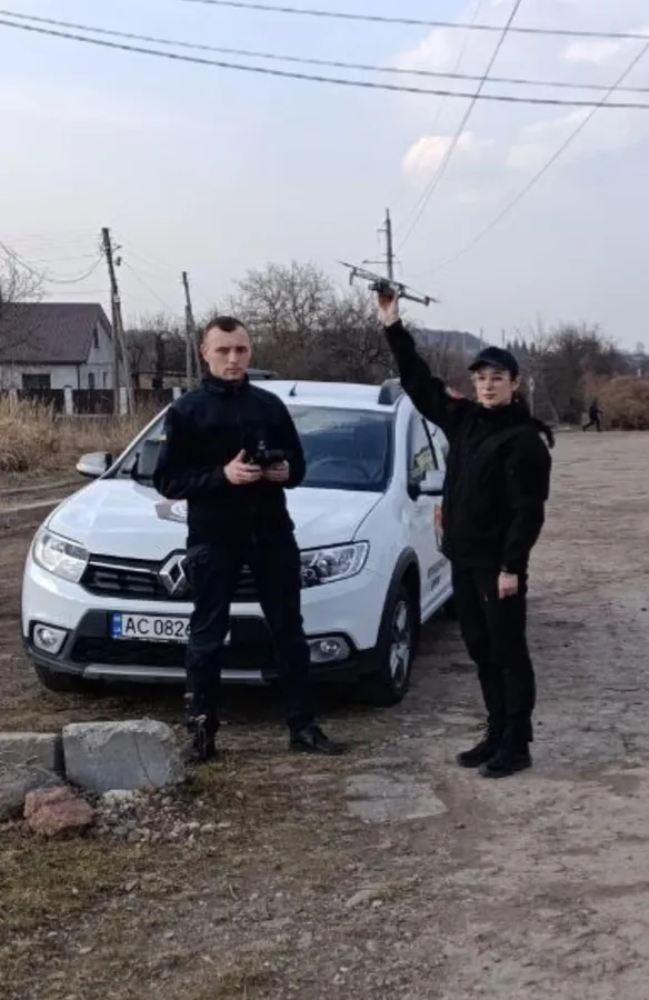 Дрон проти паліїв: у Нововолинську виявили порушників, що спалювали сухостій