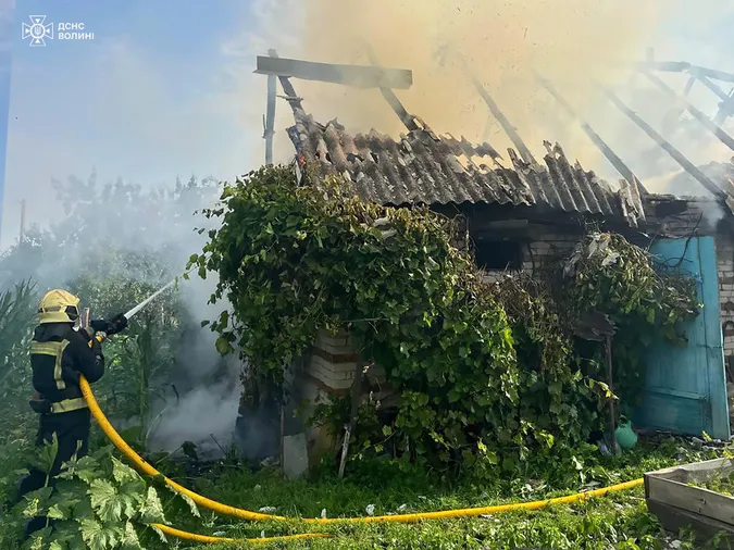 На Волині за добу сталися вісім пожеж (фото)
