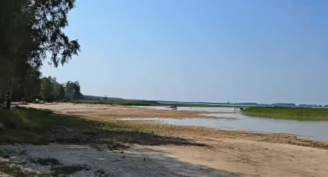 Світязь міліє на очах: на Гряді вода відійшла на десятки метрів (відео)