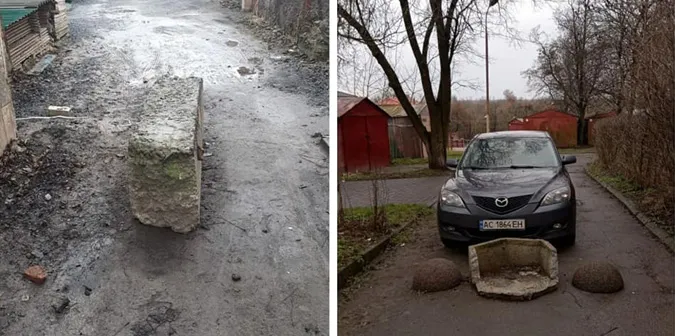 У Луцьку муніципали демонтують обмежувачі руху (фото)