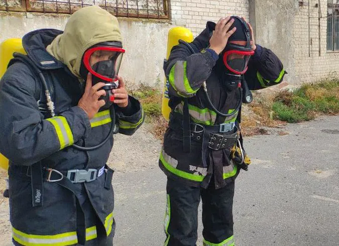 Луцькі рятувальники випробовували нові дихальні апарати (фото)