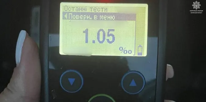 За вихідні на Волині зловили 8 п'яних водіїв