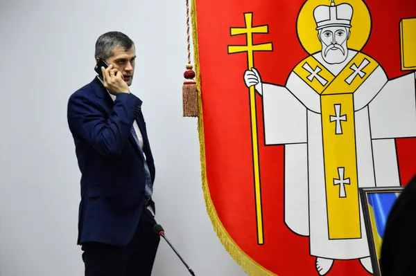 Вячеслав Рубльов вирішував якісь питання поряд зі Святим Миколаєм