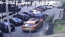У Луцьку «тойота» заднім ходом врізалася в «ауді» (відео)