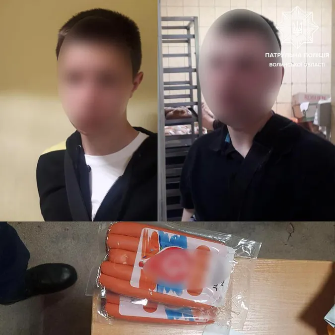 Алкоголь, сосиски та шоколад: у Луцьку патрульні виявили осіб, які вчиняли дрібні крадіжки (фото)