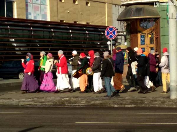 Кришнаїти пройшлися центром Луцька у день Хрещення Господнього (фото)