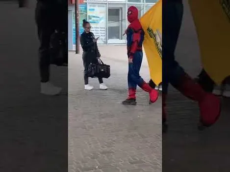 У Луцьку людина-павук повзала по маршрутках (відео)