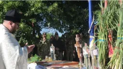 Воїни волинської бригади відзначили свято Трійці на фронті (фото)