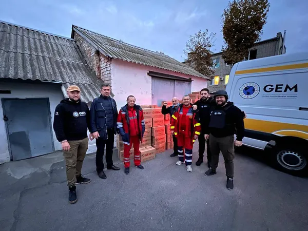 The American foundation was one of the first to bring aid to liberated Kherson