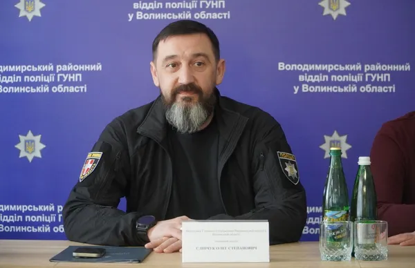 Начальник Головного управління Нацполіції у Волинській області Олег Сліпчук